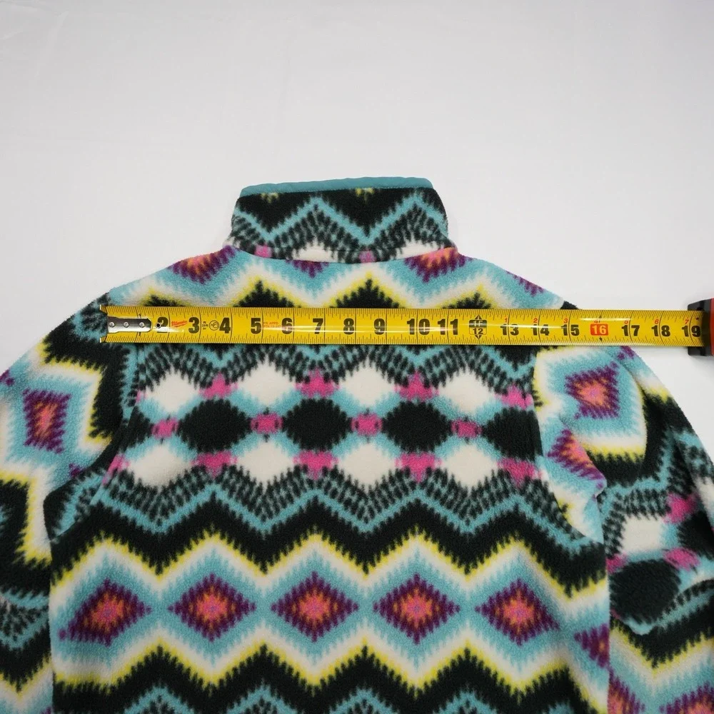 PATAGONIA Synchilla Snap-T Timber Twist Pullover‎ Girl's Size Large 12 Vtg